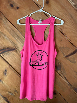 Next Level Ladies Ideal Racerback Tank – Goats To Go Logo