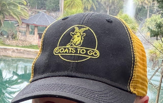Black & Gold "Goats To Go" Trucker Hats
