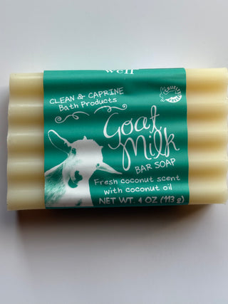 Goat Milk Soap – Fresh Coconut Scent with Coconut Oil