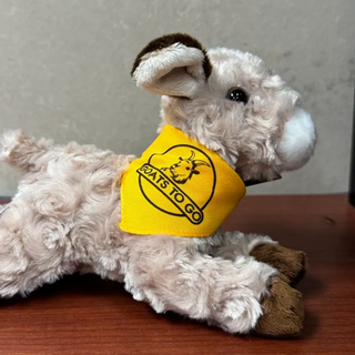 Goat Stuffed Animal, Plush Toy with Goats To Go Bandana